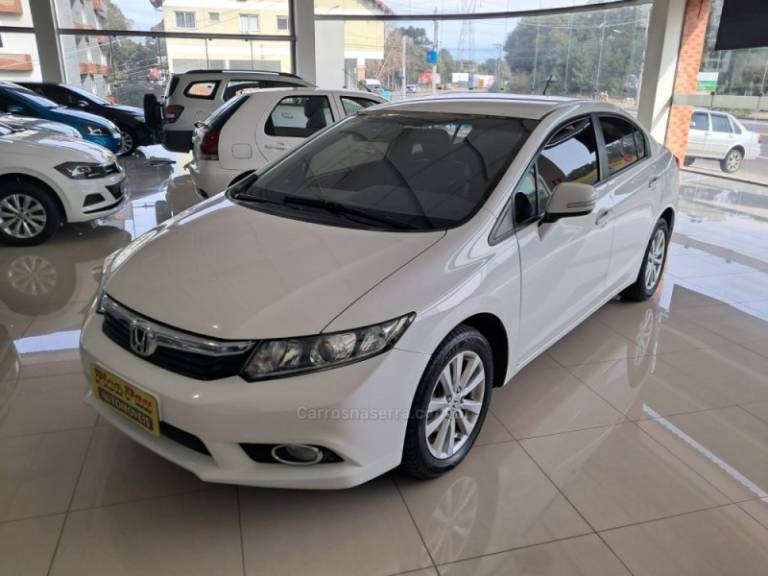 HONDA - CIVIC - 2013/2014 - Branca - Sob Consulta