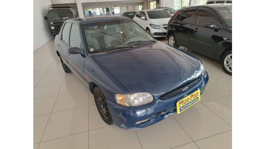 FORD - ESCORT - 1996/1997 - Azul - Sob Consulta