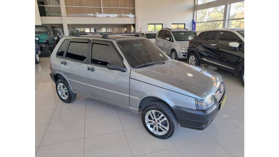 FIAT - UNO - 2007/2008 - Cinza - Sob Consulta