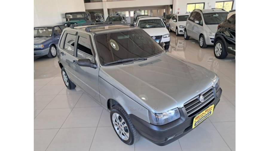 FIAT - UNO - 2007/2008 - Cinza - Sob Consulta